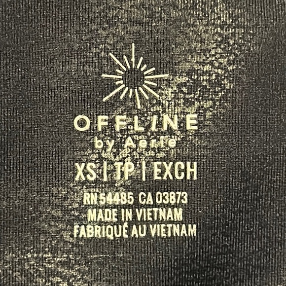 Aerie Offline The Hugger High Waisted Crackle Leggings in Navy Size XS - Picture 5 of 9